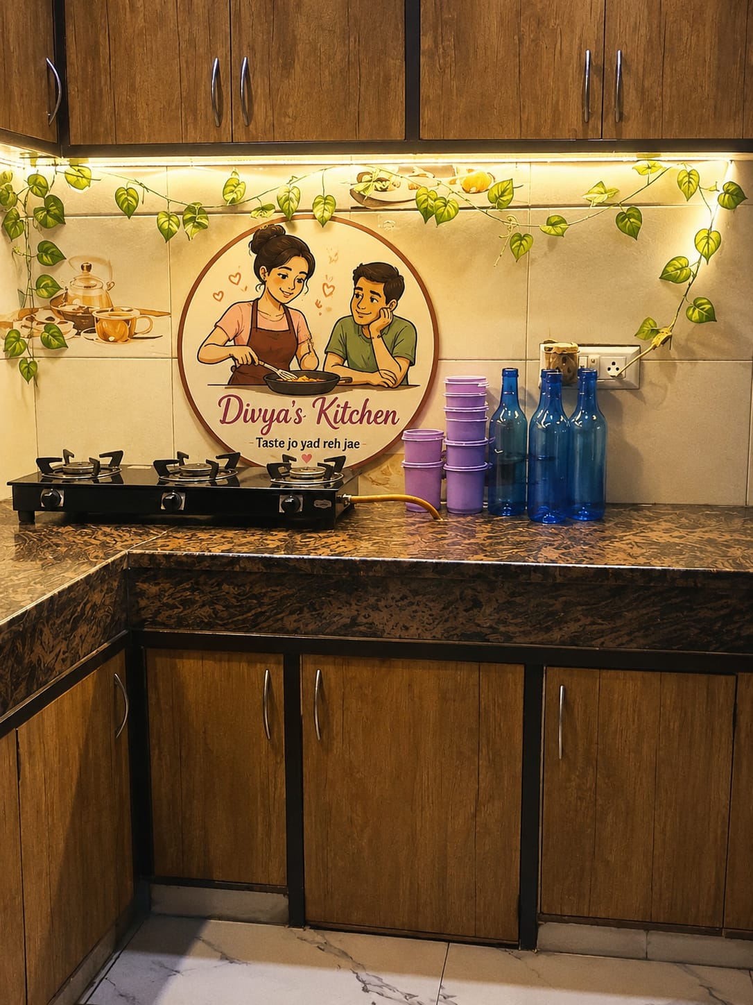 Divyaann kitchen — clean home kitchen setup